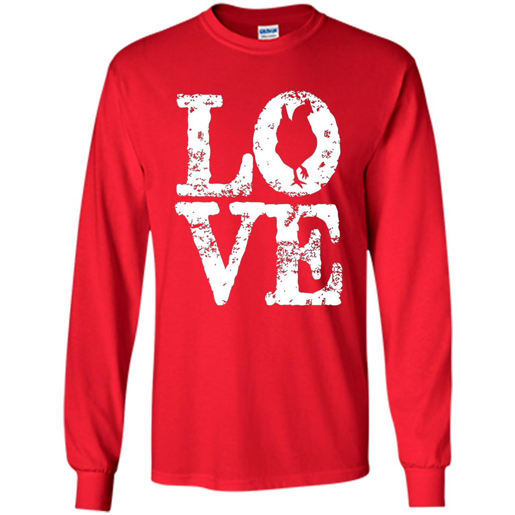 Chickens T-shirt I Love Chickens T-Shirt Red