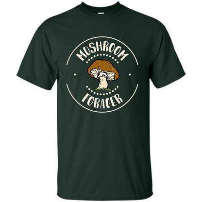 I Love Mushrooms T-shirt Mushroom Forager Forest Green