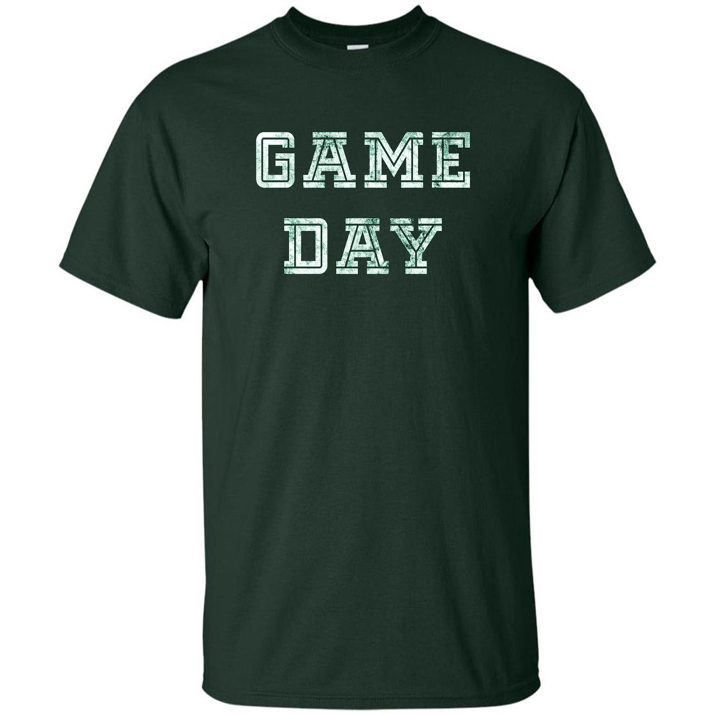 Game Day Football T-Shirt For Football Fans Forest Green