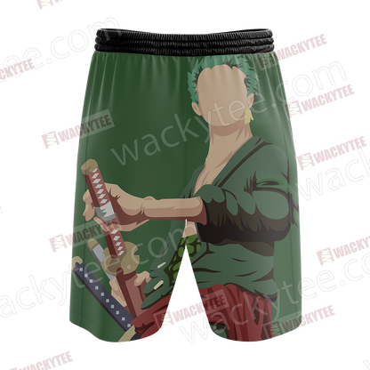 One Piece Roronoa Zoro Minimalist Beach Shorts