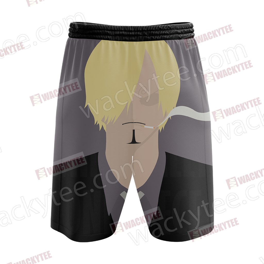 One Piece Vinsmoke Sanji Minimalist Beach Shorts
