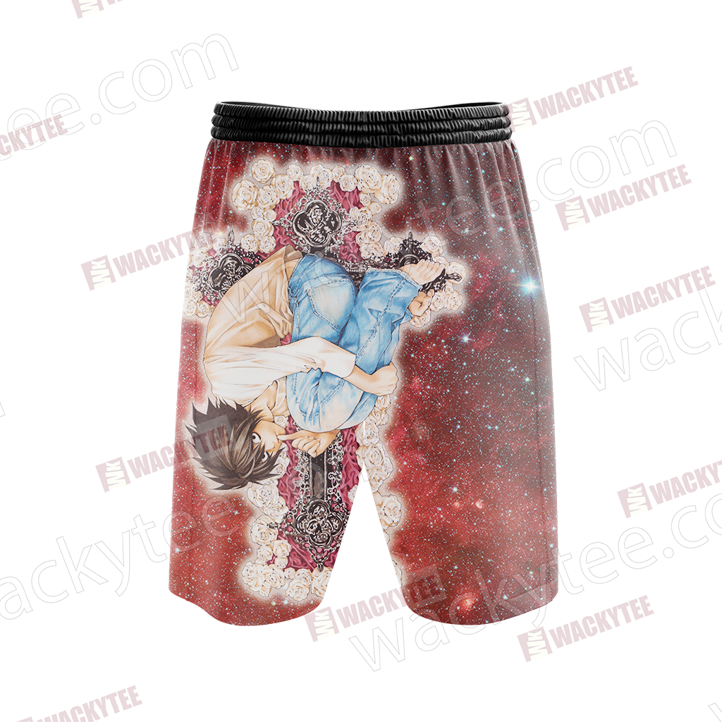 Death Note L 3D Beach Shorts