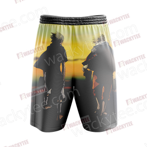 Naruto And Sasuke Beach Shorts