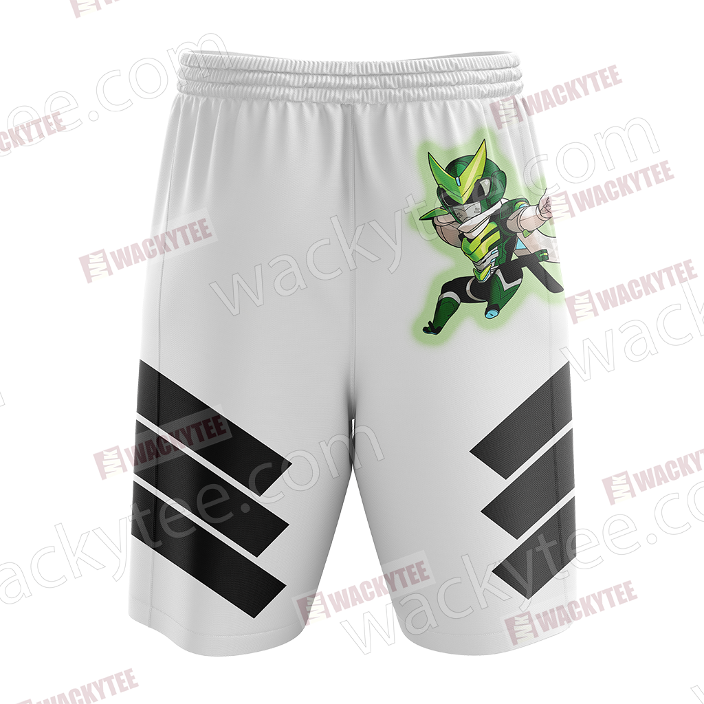 Overwatch - Genji Symbol 3D Beach Shorts
