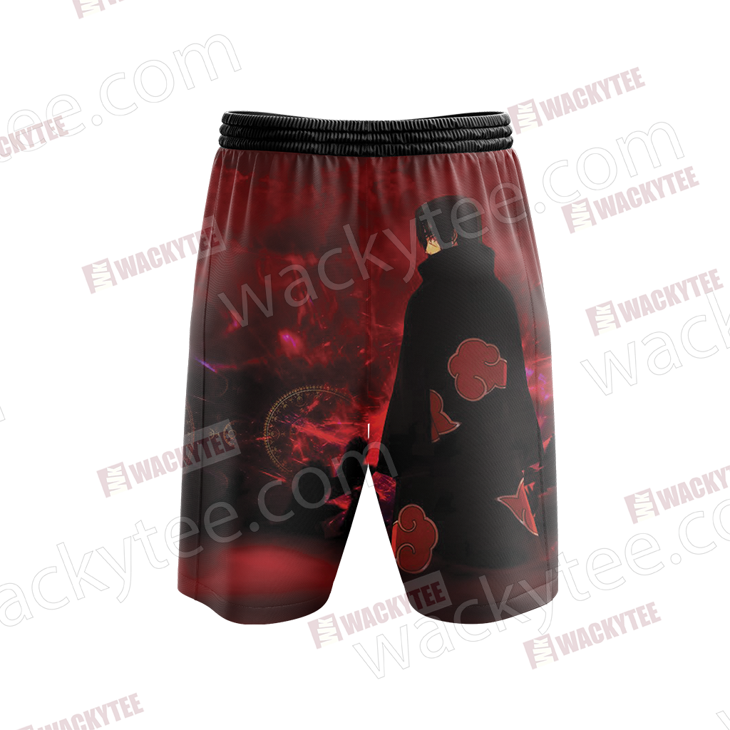 Naruto Uchiha Itachi 3D Beach Shorts