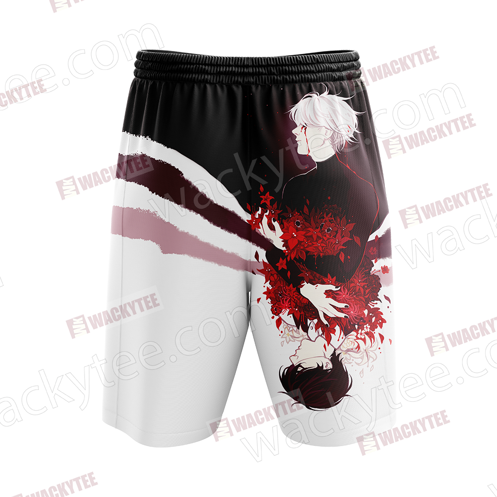 Tokyo Ghoul - Kaneki Ken New Version Beach Shorts