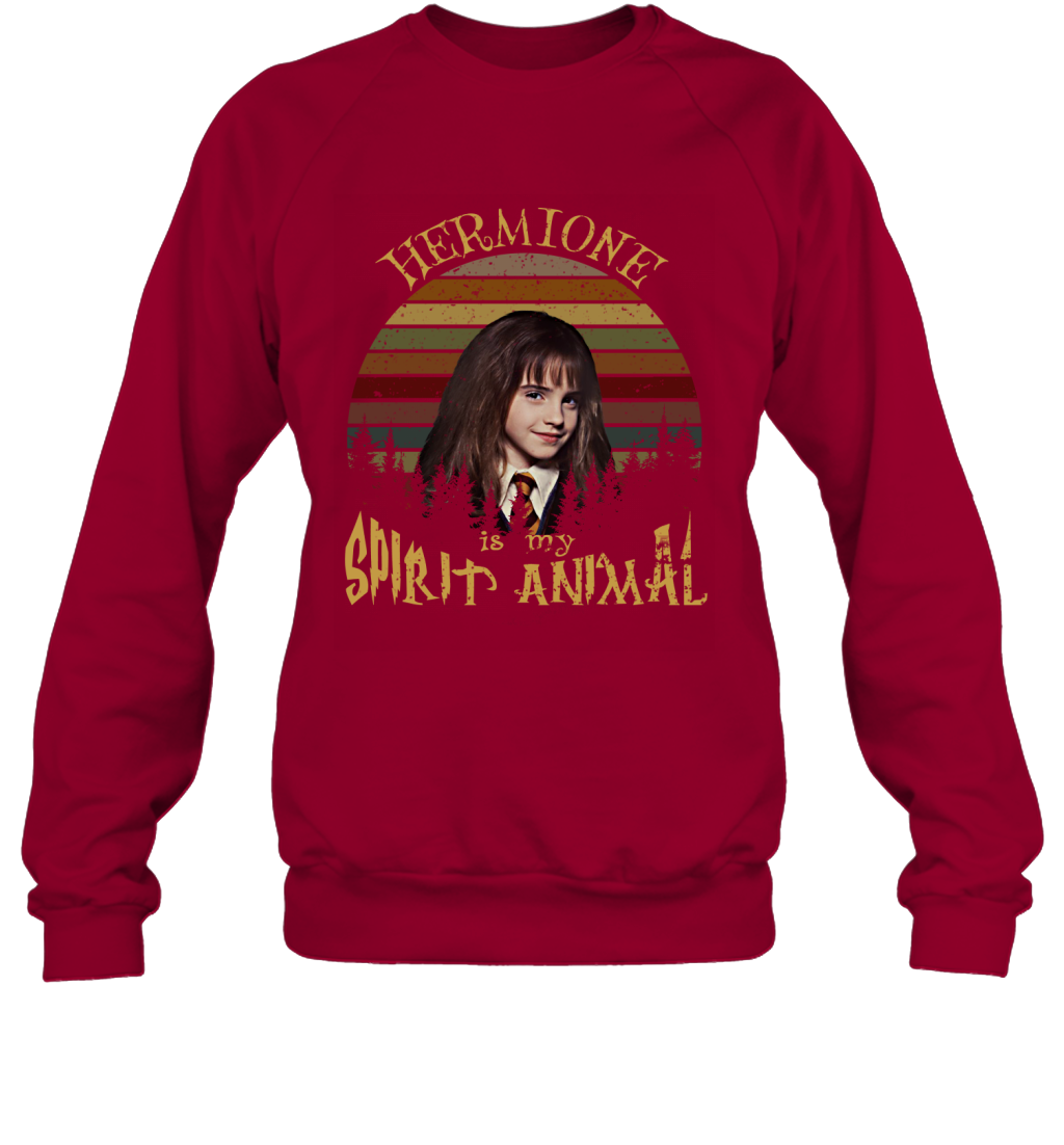 Hermione Is My Spirit Animal Harry Potter Fan Sweatshirt Sweatshirt Cardinal Red