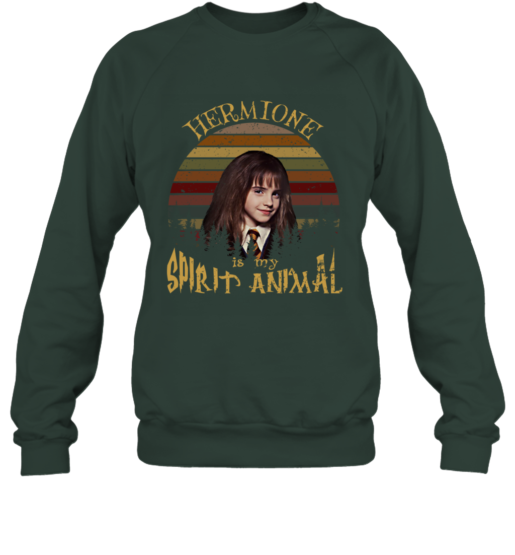 Hermione Is My Spirit Animal Harry Potter Fan Sweatshirt Sweatshirt Forest