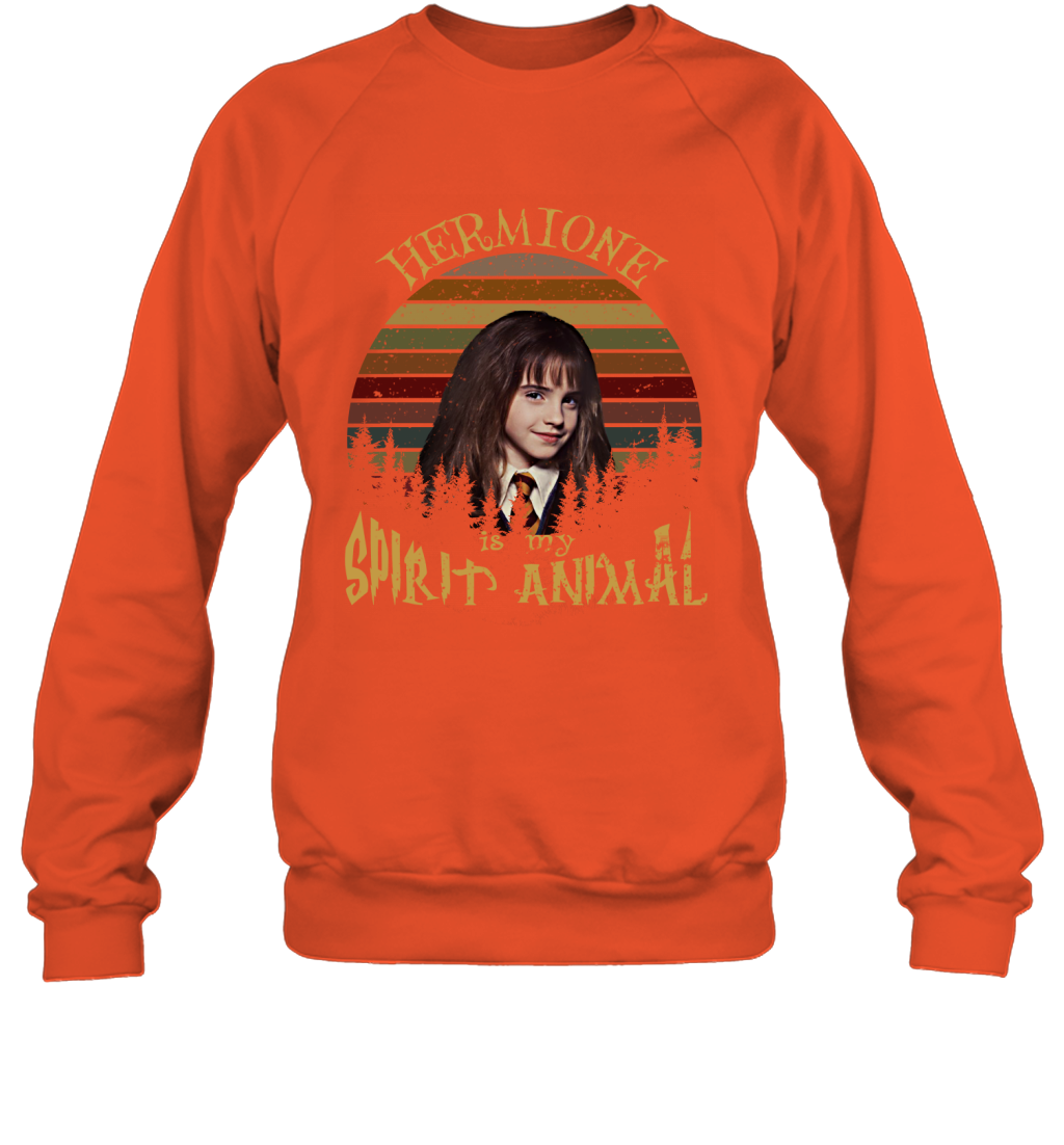 Hermione Is My Spirit Animal Harry Potter Fan Sweatshirt Sweatshirt Orange
