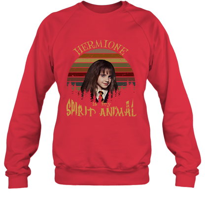 Hermione Is My Spirit Animal Harry Potter Fan Sweatshirt Sweatshirt Red