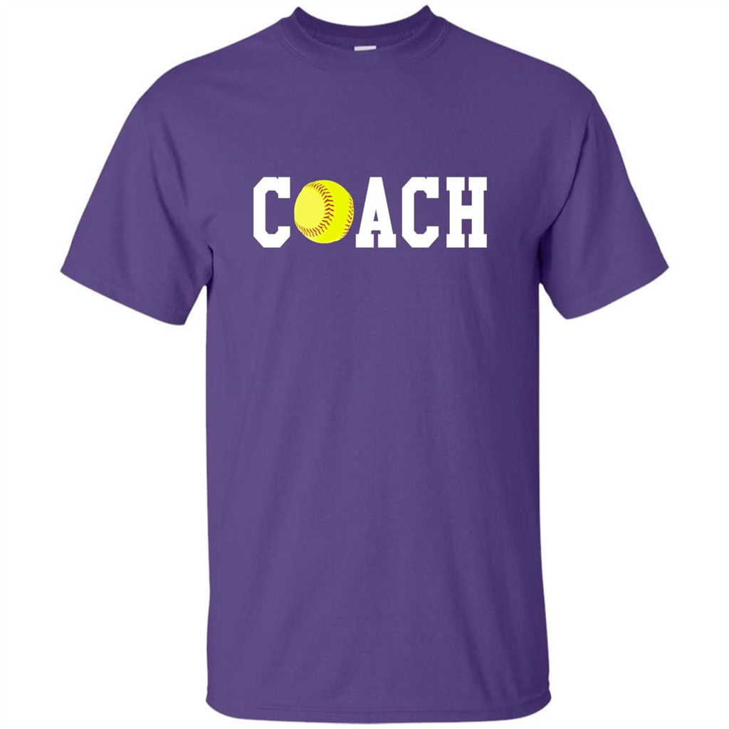 Softball Coach Gift T-shirt Purple