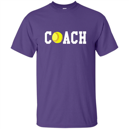 Softball Coach Gift T-shirt Purple