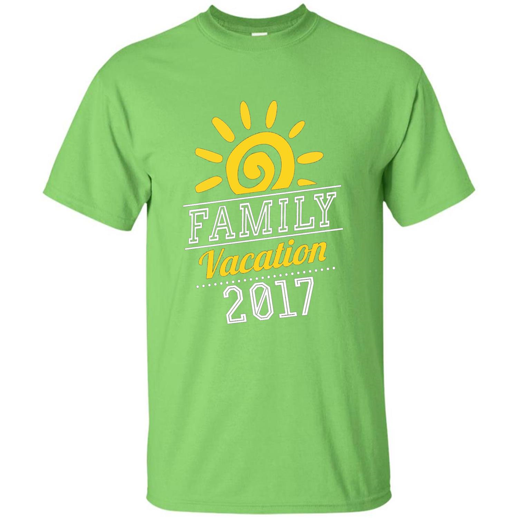 Summer T-shirt Family Vacation 2017 T-shirt Lime