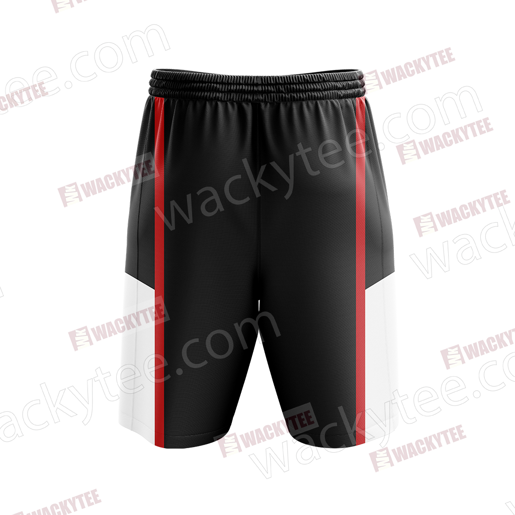 Kuroko's Basketball - Seirin - Black Customized Number Beach Shorts
