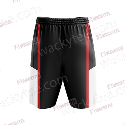 Kuroko's Basketball - Seirin - Black Customized Number Beach Shorts