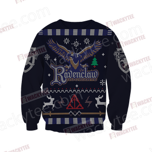 Harry Potter Wise Like A Ravenclaw Winter Style Unisex 3D Sweater