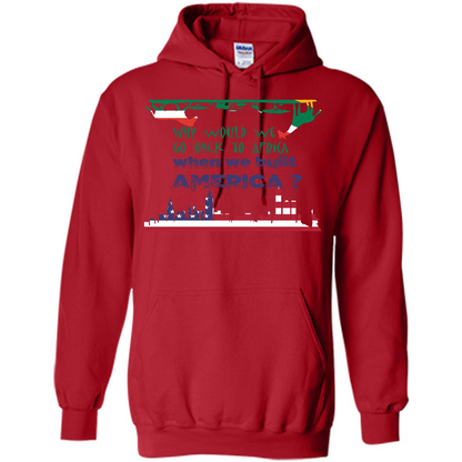 Africa - America T-shirt Build America Red