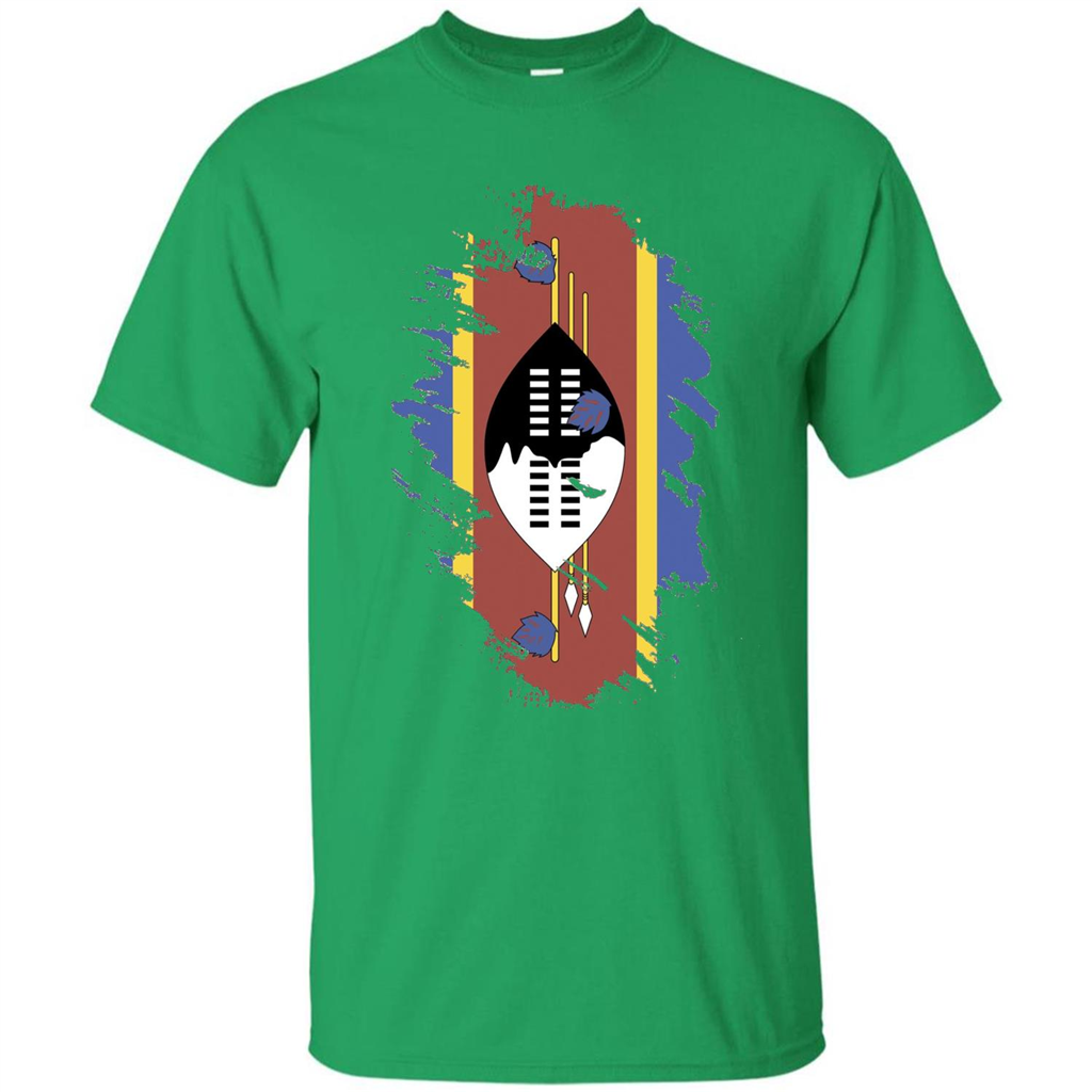 Flag of Swaziland T-shirt National Swaziland T-shirt Irish Green