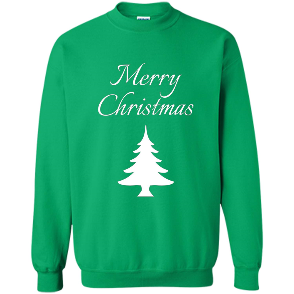 Merry Christmas Xmas Tree T-Shirt Irish Green