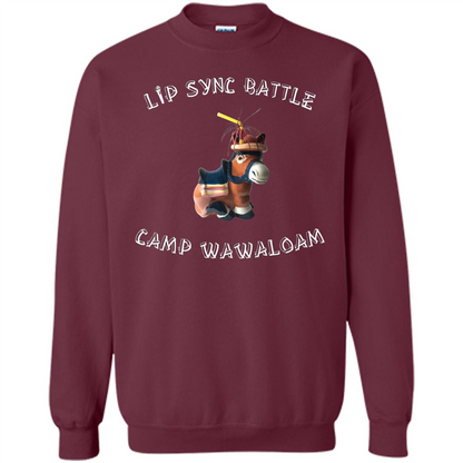 Lip Sync Camp T-shirt Camp Wawaloam Maroon