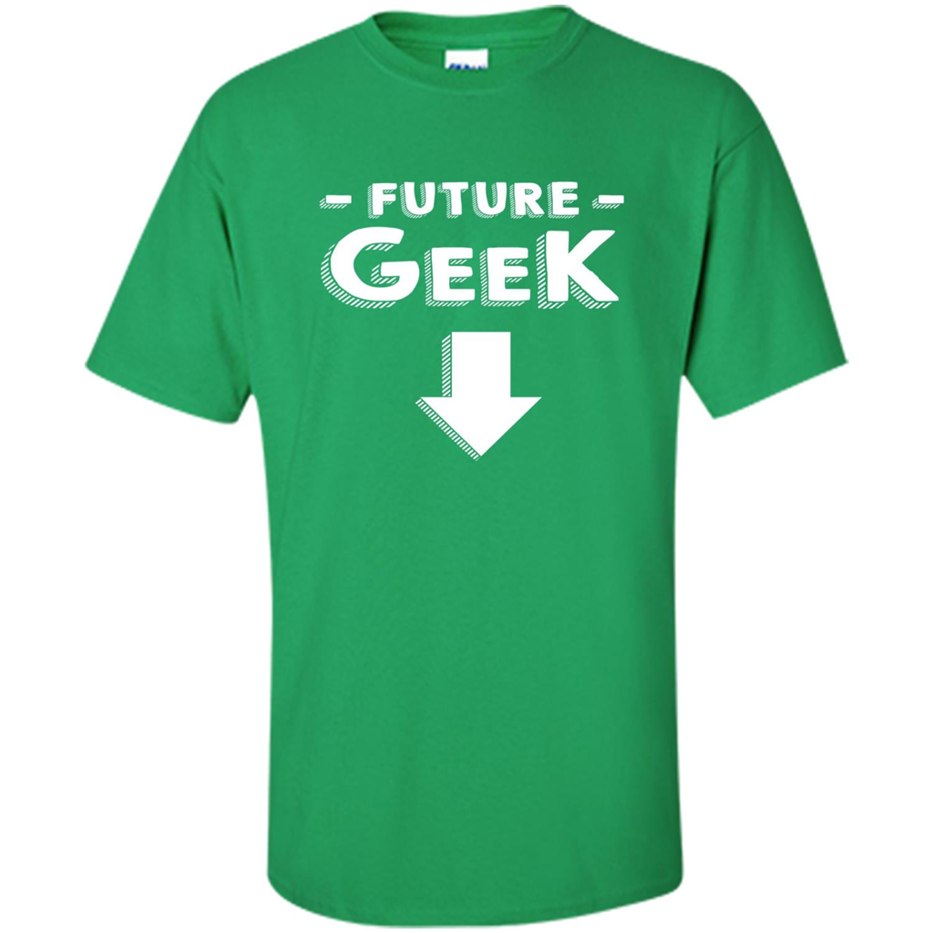 New Mommy T-shirt Future Geek Irish Green