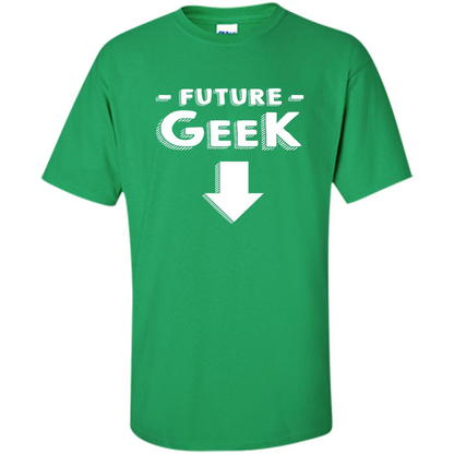New Mommy T-shirt Future Geek Irish Green