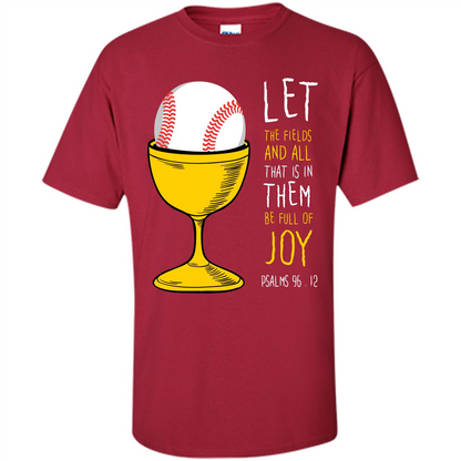 Softball Lover. Let The Fields And All That Is In Them Be Full Of Joy Cardinal