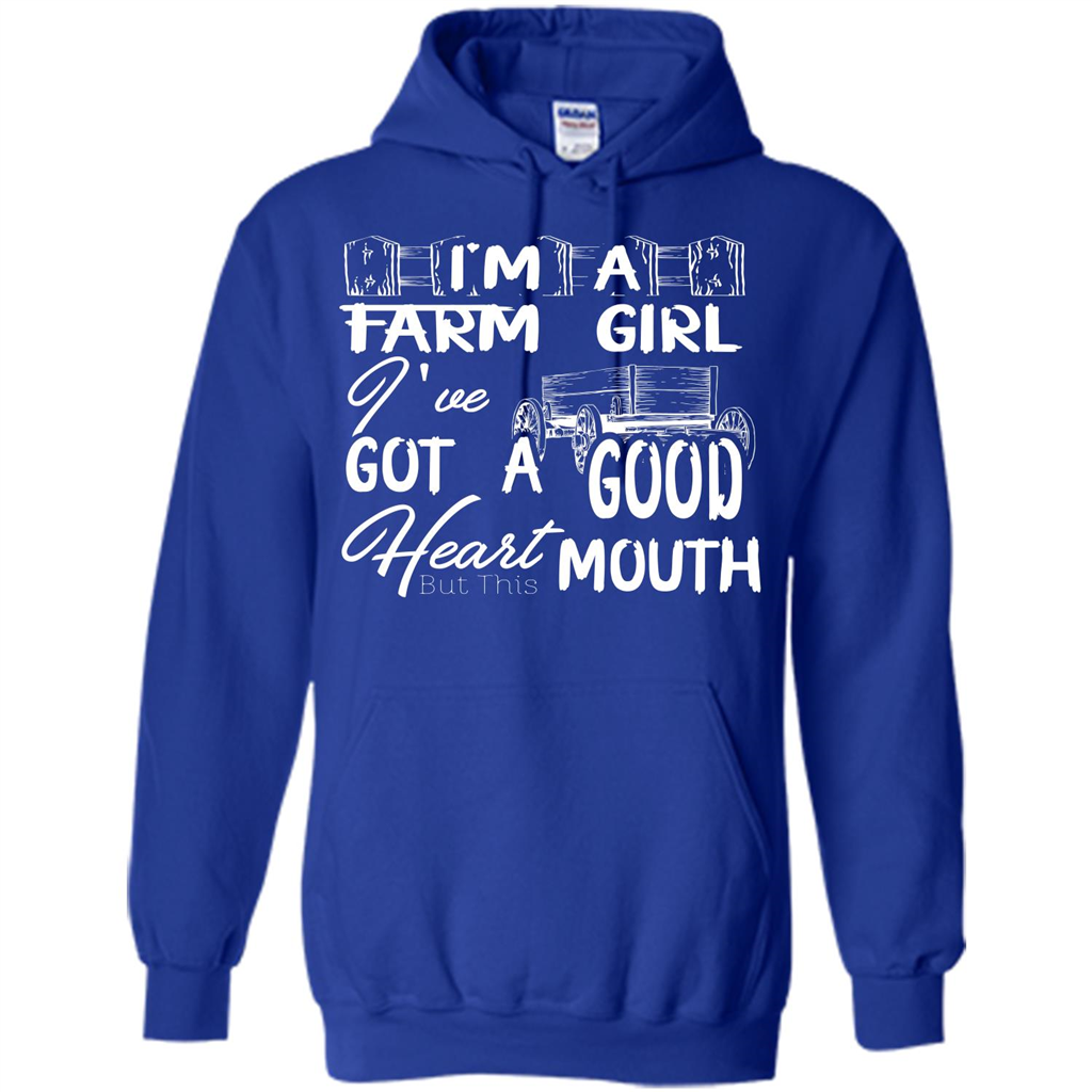 Farm Girl T-shirt I'm A Farm Girl I've Got A Good Heart T-shirt Royal