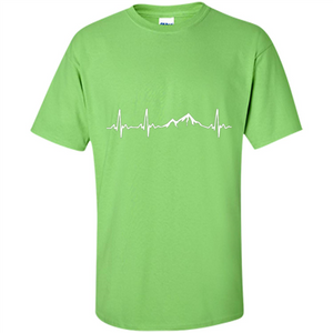 Mountain Lover T-shirt My Heart Beats For The Mountains