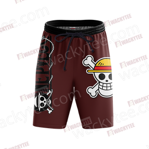 One Piece Monkey D. Luffy Minimalist Beach Shorts