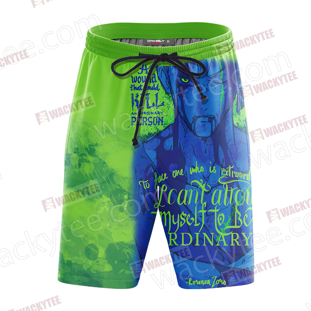 One Piece Zoro Unisex 3D Beach Shorts
