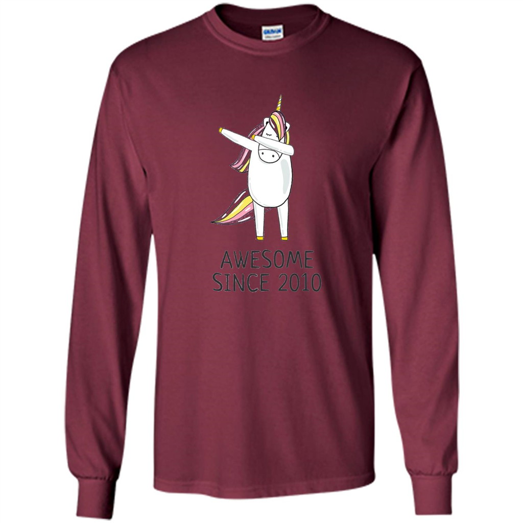 Awesome Since 2010 T-shirt Born In 2010 Maroon