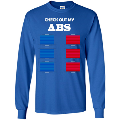 Funny Engineer T-shirt Check Out My Abs Royal