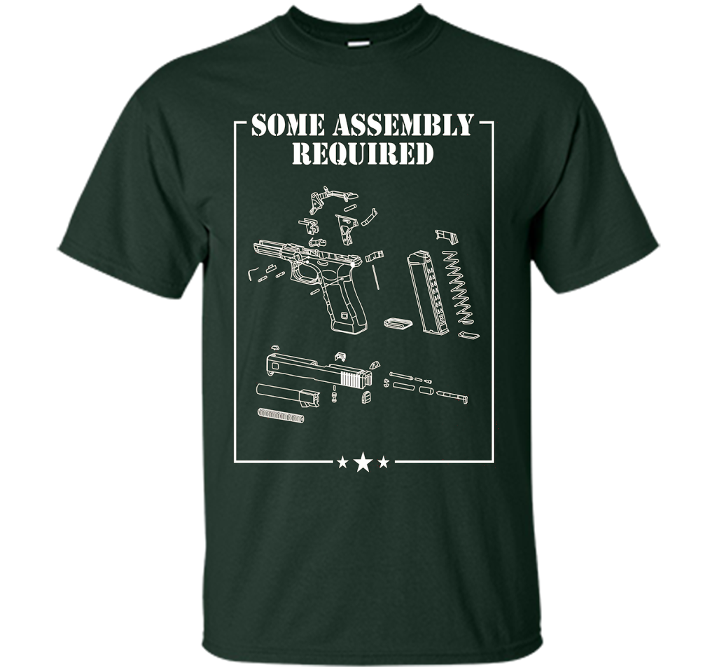 SOME ASSEMBLY REQUIRED SHOOTING RANGE T SHIRT shirt Forest Green
