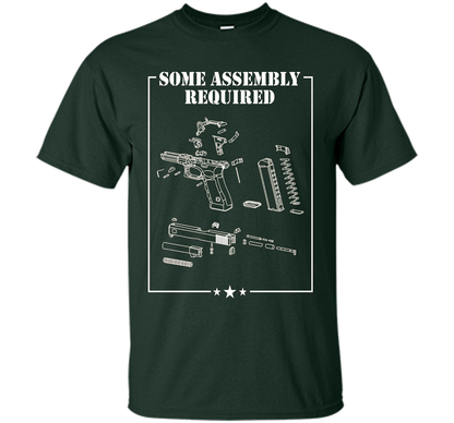 SOME ASSEMBLY REQUIRED SHOOTING RANGE T SHIRT shirt Forest Green
