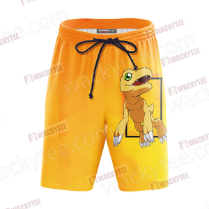 Digimon - Greymon Unisex Beach Shorts