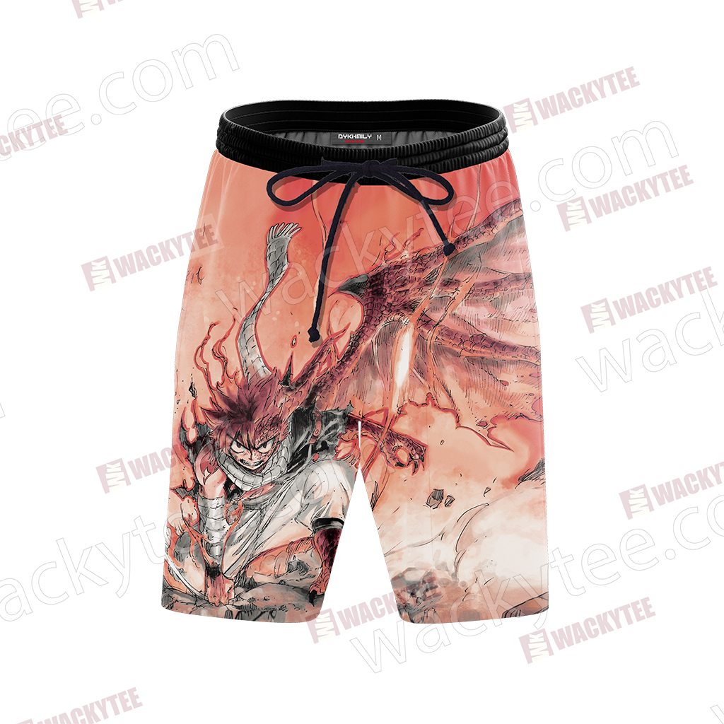 Fairy Tail: Dragon Cry Natsu Dragneel Beach Shorts