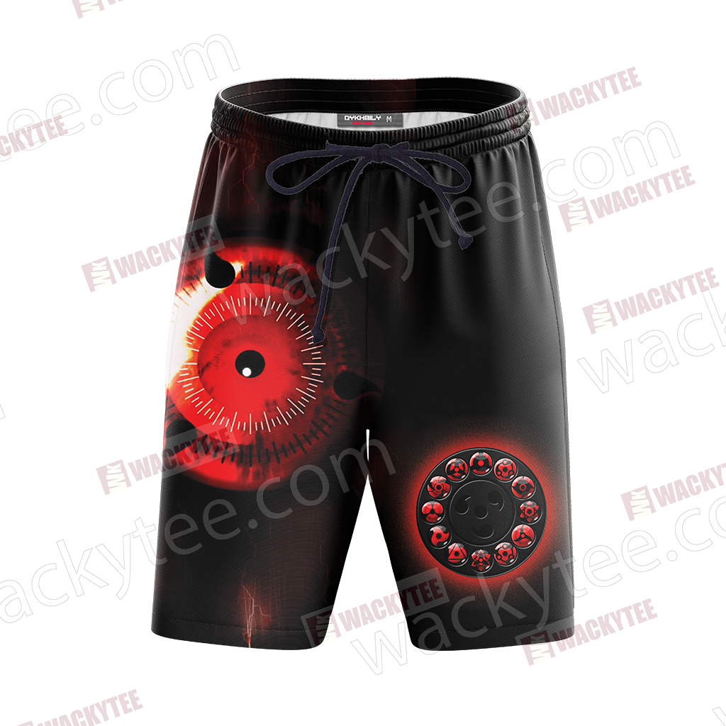 Naruto - Sharingan Beach Shorts