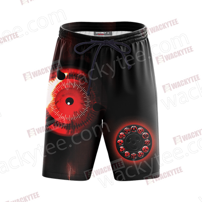 Naruto - Sharingan Beach Shorts
