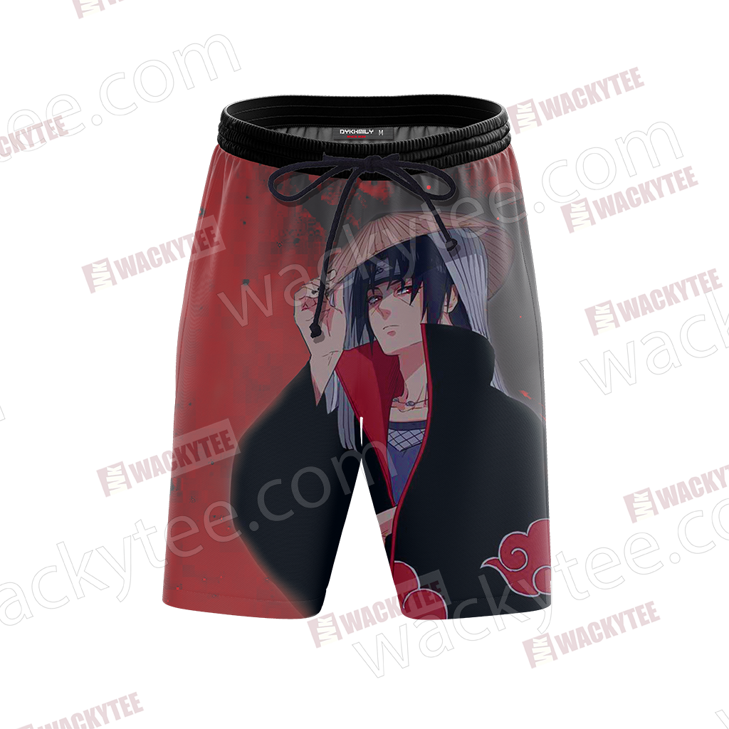 Naruto Uchiha Itachi New Look 3D Beach Shorts