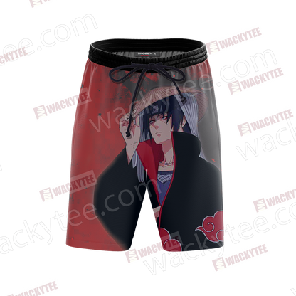Naruto Uchiha Itachi New Look 3D Beach Shorts