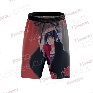 Naruto Uchiha Itachi New Look 3D Beach Shorts