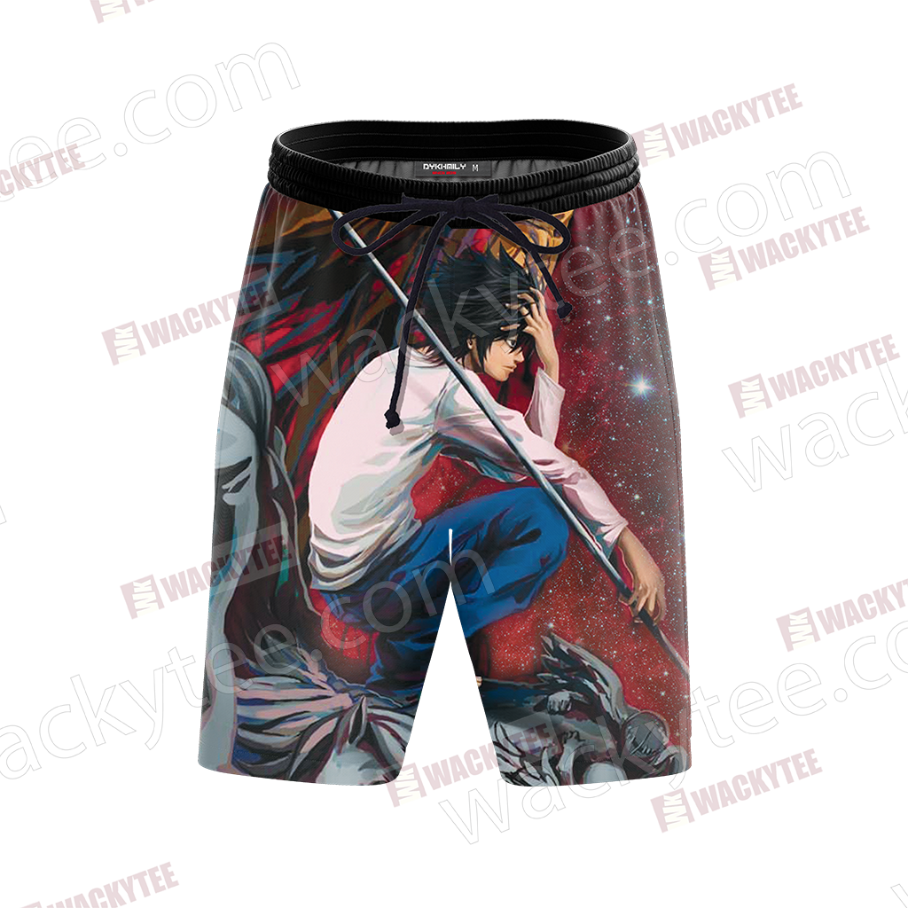 Death Note L 3D Beach Shorts
