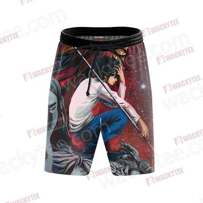 Death Note L 3D Beach Shorts