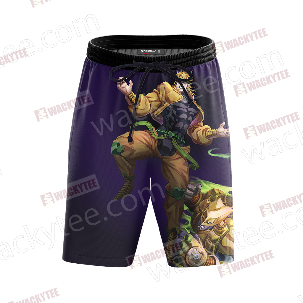 Jojo’s Bizarre Adventure Dio Brando And The World 3D Beach Shorts
