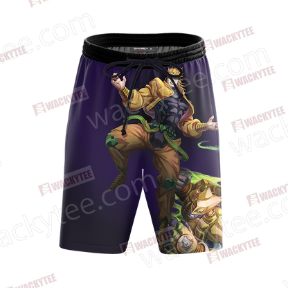 Jojo’s Bizarre Adventure Dio Brando And The World 3D Beach Shorts
