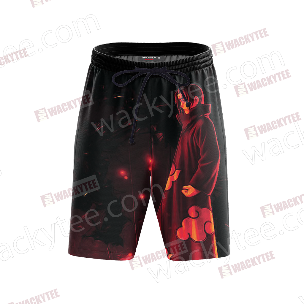 Naruto Uchiha Itachi 3D Beach Shorts