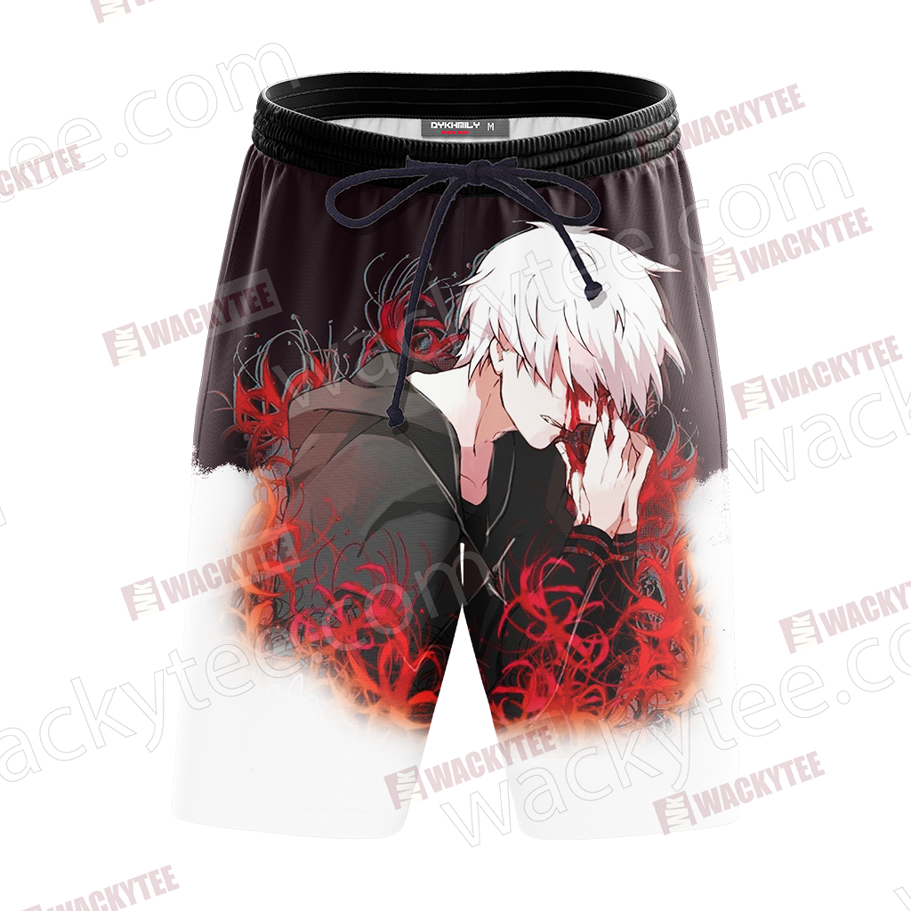 Tokyo Ghoul - Kaneki Ken New Version Beach Shorts