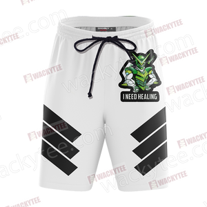 Overwatch - Genji Symbol 3D Beach Shorts