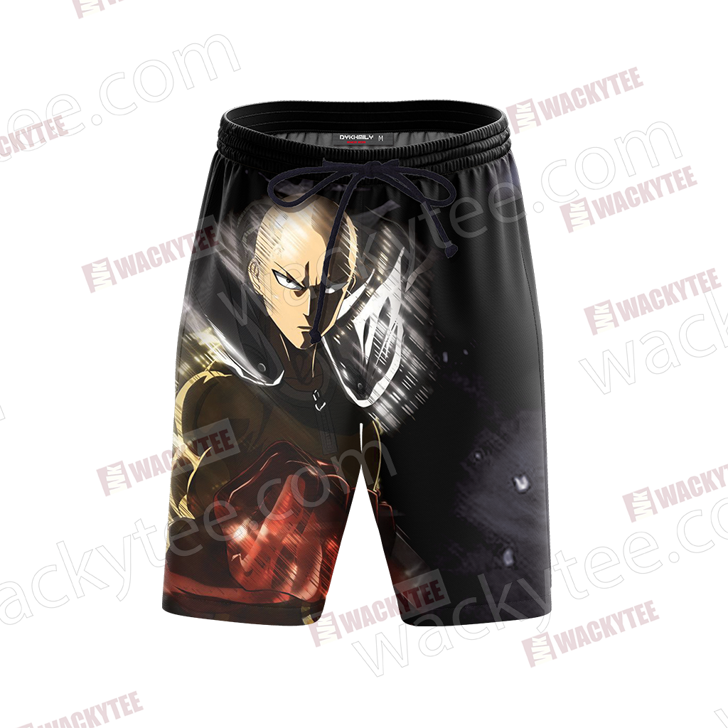 One Punch Man Saitama Beach Shorts
